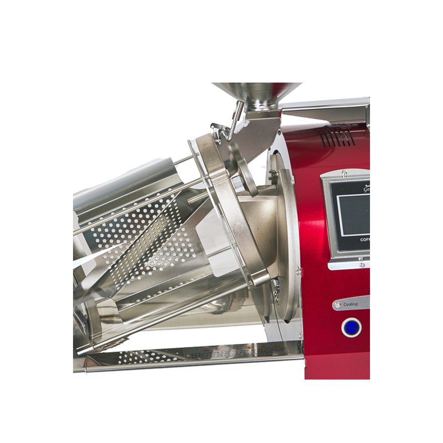 透明な耐熱ガラスドラム